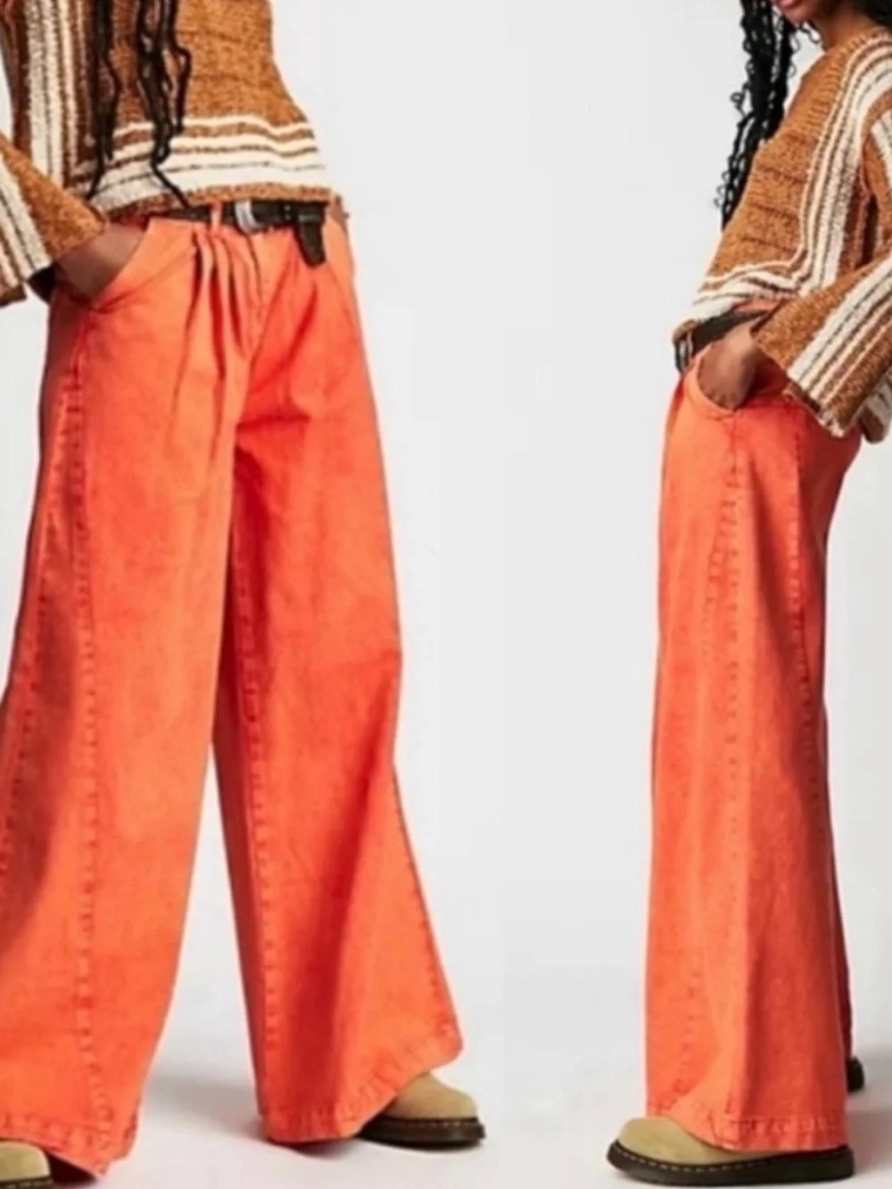 Free People We The Free Equinox Wide Leg Denim Trouser  NWOT - Picture 2 of 8